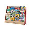 ECR4Kids® Book Display, 4 Shelves, Red