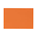 LUX Mini Flat Cards, #17, 2 9/16" x 3 9/16", Mandarin Orange, Pack Of 250