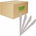 Eco-Products 6" Plantware High-heat Knives - Knife - White - 1000 / Carton 1 thumbnail image
