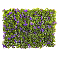 Nearly Natural 2" Artificial Clover Mats, Purple/Green, Set Of 12 Mats