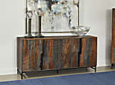 Coast to Coast Halifax 69"W Transitional Credenza With 4 Doors, Brown