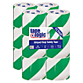 BOX Packaging Striped Vinyl Tape, 3" Core, 4" x 36 Yd., Green/White, Case Of 12 1 thumbnail image