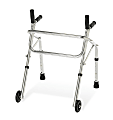 Medline Pediatric Adjustable Aluminum Non-Folding Walker, 25"-32", With 3" Wheels, Chrome 1 thumbnail image