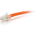 C2G-2ft Cat5e Non-Booted Unshielded (UTP) Network Patch Cable - Orange - Category 5e for Network Device - RJ-45 Male - RJ-45 Male - 2ft - Orange 1 thumbnail image