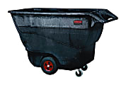 Rubbermaid Commercial Standard Duty Utility Truck - 1250 lb Capacity - Structofoam - x 33" Width x 72" Depth x 43" Height - Black - 1 Each