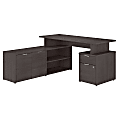 Bush Business Furniture Jamestown 60"W L-Shaped Corner Desk With Drawers, Storm Gray, Standard Delivery 1 thumbnail image