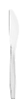 GCN Individual Medium Weight Eating Utensils - 1000/Carton - Knife - 1 x Knife - Breakroom - Polypropylene - White 1 thumbnail image