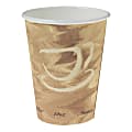 Solo Cup Mistique Polycoated Hot Paper Cups, 12 Oz, Brown, 50 Cups Per Sleeve, Case Of 20 Sleeves
