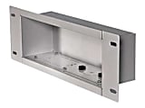 Peerless-AV In-Wall Rectangular Recessed Cable Management & Power Storage Accessory Box, Silver, PEEIBA3W