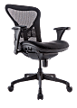 WorkPro® Warrior 212 Mesh Managerial Mid-Back Chair, Black 1 thumbnail image