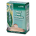 Royal Paper Products Cello-Wrapped Mint Toothpicks, Case Of 15,000 Toothpicks