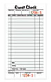 Adams® Guest Check Books, 1-Part, 3 2/5" x 6 3/4", 10 Pads Of 50 Sheets Each (500 Guest Checks Total)