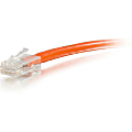 C2G-4ft Cat6 Non-Booted Unshielded (UTP) Network Patch Cable - Orange - Category 6 for Network Device - RJ-45 Male - RJ-45 Male - 4ft - Orange