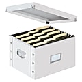 Snap N Store® Storage File Standard-Duty Storage Box, Letter/Legal Size, 50% Recycled, White