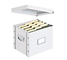 Snap-N-Store™ 50% Recycled File Storage Box, Letter Size, White