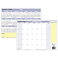 AT-A-GLANCE® QuickNotes® Horizontal Mini Erasable/Reversible Wall Planner, 16" x 12", 30% Recycled, January to December 2018 (PM550B28-18)