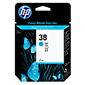 HP 38, Cyan Original Ink Cartridge (C9415A) 1 thumbnail image