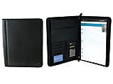 Office Depot® Brand Leather Padfolio, Black