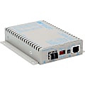 Omnitron iConverter T1/E1 Fiber Media Converter RJ48 LC Multimode 5km - 1 x T1/E1; 1 x LC Multimode; Wall-Mount Standalone; Univ. AC Powered; Lifetime Warranty