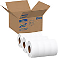 Scott 100% Recycled Fiber High-Capacity Jumbo Roll Toilet Paper - 2 Ply - 3.55" x 1000 ft - White - Fiber - 12 / Carton
