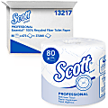 Scott® Essential 2-Ply Toilet Paper, 100% Recycled, FSC® Certified, 506 Sheets Per Roll, Pack Of 80 Rolls