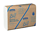 Scott® Multi-Fold 1-Ply Paper Towels, 100% Recycled, 250 Sheets Per Pack, Case Of 16 Packs