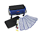 Rubbermaid® Microfiber Floor Finishing Kit, Black/Blue/White