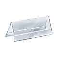 Azar Displays 2-Sided Acrylic Nameplates, 4 1/4" x 11", Clear, Pack Of 10 1 thumbnail image