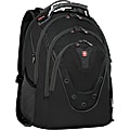 Wengerr® Ibex Backpack With 17" Laptop Pocket, Black/Gray