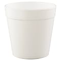 Dart Foam Food Containers, 32 Oz, White, 25 Containers Per Bag, Carton Of 20 Bags