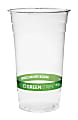 Eco-Products GreenStripe Cold Cups - 24 fl oz - Clear, Green - Bioplastic, Polylactic Acid (PLA), Biopolymer - Cold Drink - 1000 / Carton 1 thumbnail image