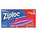 Ziploc® Double Zipper Food Bags, 1 Quart, Clear, 48 bags per Box, Carton Of 9 Boxes
