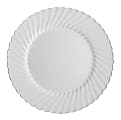Classicware 10-1/4" Heavyweight Plates - 12 / Pack - Picnic, Party - Disposable - White - Plastic Body - 12 / Carton