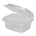 Genpak® Plastic Hinged-Lid Deli Containers, 12 Oz, Clear, Pack Of 200 1 thumbnail image