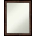 Amanti Art Narrow Non-Beveled Rectangle Framed Bathroom Wall Mirror, 27-1/4” x 21-1/4”, Wildwood Brown 1 thumbnail image