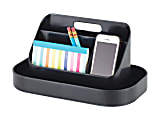 Safco Desktop Plastic Toolbox - External Dimensions: 12.3"x 7.3" Depth x 8.5" - ABS Plastic - Black -  - 3286BL 1 thumbnail image