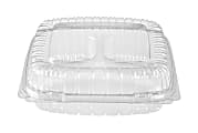 ClearView SmartLock Containers, Clear, 7-1/2 inches wide x 3-1/2 inches deep x 4 inches high, 250 clamshell containers per Case, Sold by the Case 1 thumbnail image