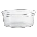 WNA Plastic Deli Carryout Containers, 8 Oz, Clear, 50 Containers Per Pack, Carton Of 10 Packs