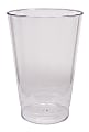 Classic Crystal Plastic Tumblers, 12-oz., Clear, Fluted, Tall, 20 packs of 12 tumblers, 240 per case, Sold as a Case
