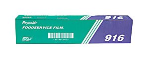 Reynolds PVC Film Roll w/Cutter Box, 12 inches x 2000 feet, Clear, Sold as One roll of PVC food wrap film in a cutter box 1 thumbnail image