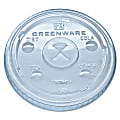 Fabri-Kal® Greenware® Cold Drink Cup Lids, Fits 16-, 18- And 24-Oz Cups, Clear, Carton Of 1,000 Lids