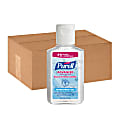 PURELL® Portable Instant Hand Sanitizer - 2 fl oz (59.1 mL) - Flip Top Bottle Dispenser - Kill Germs - Hand - Clear - Moisturizing - 24 / Carton 1 thumbnail image