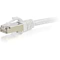 C2G-12ft Cat6 Snagless Shielded (STP) Network Patch Cable - White - Category 6 for Network Device - RJ-45 Male - RJ-45 Male - Shielded - 12ft - White