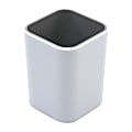 Advantus Fusion Pencil Cup, 4"H x 3"W x 3"D, White/Gray 1 thumbnail image