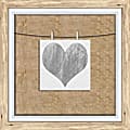 PTM Images Photo Frame, Heart Watercolor, 14 1/4"H x 1 3/8"W x 14 1/4"D, Driftwood 1 thumbnail image