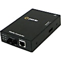 Perle S-110-M2ST2-XT Media Converter - 1 x Network (RJ-45) - 1 x ST Ports - Multi-mode - 100Base-FX, 10/100Base-TX - 1.24 Mile - Desktop, Rail-mountable, Rack-mountable, Wall Mountable