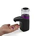 Mind Reader Automatic Touchless Hand Soap Dispenser With Clear Chamber, Black