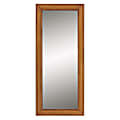 Baxton Studio Rowanne Rubberwood And Rattan Frame Wall Mirror, 70-15/16”H x 31-1/8”W x 1”D, Walnut Brown 1 thumbnail image