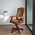 Flash Furniture Classic Microfiber High-Back Chair, Bomber Brown