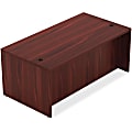 Lorell® Chateau 72"W Shell Computer Desk, Mahogany